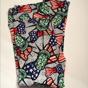 LulaRoe Patriotic Leggings! Show your Pride!SZ TC